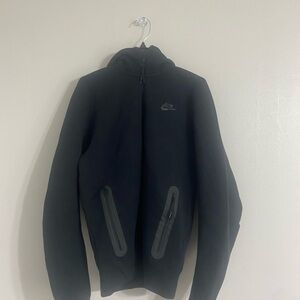 Nike tech Black Zip-Up Jacket with hoodie